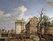 Jan van der Heyden Construction of the Arc de Triomphe Germany oil painting artist